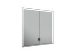 Keuco Royal Lumos Spiegelschrank 14317172301 Wandeinbau, silber-eloxiert, verdecktes Ablagefach, 700 x 735 x 165 mm