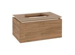 Villeroy und Boch Legato Waschtischunterschrank B75300RH 80x38x50cm, Waschtisch mittig, Kansas Oak