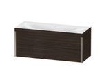 Duravit XViu Waschtisch-Unterschrank XV4617NB169C 120x48cm, 2 Schubkästen, ohne Hahnloch, champagner matt, Rahmen C, nussbaum gebürstet