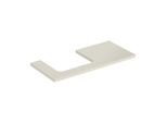 Geberit One Waschtisch-Platte 505304004 105 x 3 x 47 cm, sand-grau/lackiert hochglänzend, Ausschnitt links