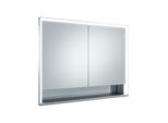 Keuco Royal Lumos Spiegelschrank 14318171301 Wandeinbau, silber-eloxiert, offenes Ablagefach, 1050 x 735 x 165 mm