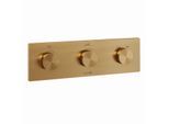 Kludi PushTronic Elektronisches Thermostat 38300N1-00 Unterputz, mit Feinbauset Brushed Bronze PVD
