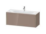 Duravit XViu Waschtisch-Unterschrank XV4612OB186C 120x48cm, 1 Auszug, 1 Hahnloch, champagner matt, Rahmen C, cappucino hochglanz