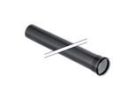 Geberit Silent PP Rohr 390402141 DN 90, 500 mm, mit Muffe, schalloptimiert