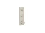hansgrohe Thermostat Modul 380/120 UP FS 49701800 cubic cut, Edelstahl Optik, Unterputz, mit Platte
