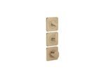 Hansgrohe Axor Citterio C Thermostatmodul 380/120, 49710140 ohne Struktur, brushed bronze, Unterputz, mit Rosetten