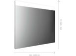 Emco Mi 250 LED-Lichtspiegel 107130007000100 1300 x 700 mm, mit durchgehendem breitem Lichtausschnitt oben