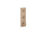 hansgrohe Thermostat Modul 380/120 UP FS 49701310 Unterputz, mit Platte für 2 Verbraucher, Brushed Red Gold