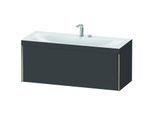 Duravit XViu Waschtisch-Unterschrank XV4612EB149C 120x48cm, 1 Auszug, 2 Hahnlöcher, champagner matt, Rahmen C, graphit matt