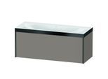 Duravit XViu Waschtisch-Unterschrank XV4612NB243P 120x48cm, 1 Auszug, ohne Hahnloch, schwarz matt, Rahmen P, basalt matt