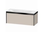 Duravit XViu Waschtisch-Unterschrank XV4612NB291P 120x48cm, 1 Auszug, ohne Hahnloch, schwarz matt, Rahmen P, taupe matt