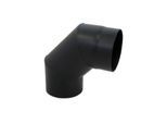 Bertrams ST-Pu Segmentbogen 08SB90-180L 90°, 180 mm, geschweißt, pulverbeschichtet, schwarz