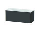 Duravit XViu Waschtisch-Unterschrank XV4612NB149C 120x48cm, 1 Auszug, ohne Hahnloch, champagner matt, Rahmen C, graphit matt