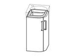 Geberit Unterschrank Renova Compact 862133000 30x60,5x30cm, hellgrau matt / hellgrau Hochglanz