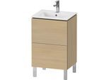 Duravit L-Cube Waschtisch-Unterschrank LC667107171 52x42,1x70,4cm, 2 Auszüge, stehend, mediterane eiche