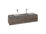 Villeroy und Boch Legato Waschtischunterschrank B59900RK 160x38x50cm, für 2 Waschtische, Stone Oak