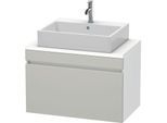 Duravit DuraStyle Waschtisch-Unterschrank DS530200718 80 x 47,8 cm, betongrau/weiß matt, für Konsole, 1 Auszug