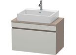 Duravit DuraStyle Waschtisch-Unterschrank DS530200743 80 x 47,8 cm, betongrau/basalt matt, für Konsole, 1 Auszug