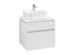 Villeroy & Boch Legato Waschtischunterschrank B732L0DH 60x55x50cm, mit LED-Beleuchtung, Glossy White