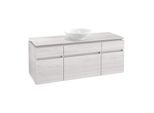 Villeroy & Boch Legato Waschtischunterschrank B58600E8 140x55x50cm, White Wood