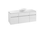 Villeroy & Boch Legato Waschtischunterschrank B586L0DH 140x55x50cm, mit Beleuchtung, Glossy White