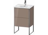 Duravit XSquare Waschtisch-Unterschrank XS452108686 51x84x41,8cm, 2 Auszüge, cappuccino hochglanz