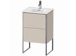 Duravit XSquare Waschtisch-Unterschrank XS452109191 51x84x41,8cm, 2 Auszüge, Taupe