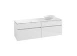 Villeroy & Boch Legato Waschtischunterschrank B598L0DH 160x50x50cm, mit LED-Beleuchtung, Glossy White