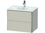 Duravit XSquare Waschtisch-Unterschrank XS432309191 71x56x47,8cm, Taupe, 2 Schubkästen