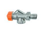 Heimeier Eclipse Thermostat-Ventilunterteil 3460-03.000 Rp 3/4xR 3/4, Axial, Messing vernickelt, verkürzt