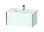 Duravit XViu Waschtisch-Unterschrank XV40260B185 81 x 40 x 48 cm, weiß hochglanz, 1 Auszug, wandhängend, champagner matt