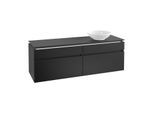 Villeroy & Boch Legato Waschtischunterschrank B598L0PD 160x50x50cm, mit LED-Beleuchtung, Black Matt Lacquer