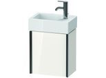 Duravit XViu Waschtisch-Unterschrank XV4230RB285 36,4 x 39,7 x 23,4 cm, rechts, weiß hochglanz, 1 Tür, schwarz matt