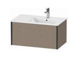 Duravit XViu Waschtisch-Unterschrank XV40260B211 81 x 40 x 48 cm, eiche kaschmir, 1 Auszug, wandhängend, schwarz matt
