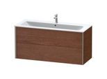 Duravit XViu Waschtisch-Unterschrank XV41280B113 121 x 56 x 48 cm, amerikanischer nussbaum, 2 Schubkästen, wandhängend, champagner matt