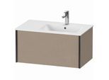 Duravit XViu Waschtisch-Unterschrank XV40260B275 81 x 40 x 48 cm, leinen, 1 Auszug, wandhängend, schwarz matt
