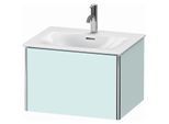 Duravit XSquare Waschtisch-Unterschrank XS422200909 61x39,7x47,8cm, Lichtblau matt, 1 Auszug