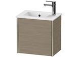 Duravit XViu Waschtisch-Unterschrank XV4024RB135 41x29x40cm, wandhängend, champagner matt, Anschlag rechts, Eiche terra