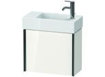 Duravit XViu Waschtisch-Unterschrank XV4232RB222 48,4 x 39,7 x 23,4 cm, rechts, weiß hochglanz, 1 Tür, schwarz matt