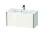 Duravit XViu Waschtisch-Unterschrank XV40790B122 81 x 40 x 39 cm, weiß hochglanz, 1 Auszug, wandhängend, champagner matt