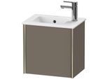 Duravit XViu Waschtisch-Unterschrank XV4024LB190 41x29x40cm, wandhängend, champagner matt, Anschlag links, flannel grey seidenmatt