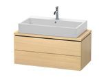 Duravit L-Cube Waschtisch-Unterschrank LC580807171 92 x 47,7 cm, mediterane eiche, für Konsole, 2 Schubkästen