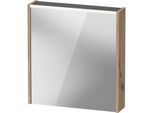 Duravit D-Code Spiegelschrank DC7105L55550000 650x700 mm, Eiche marmoriert, mit Beleuchtung und Steckdose