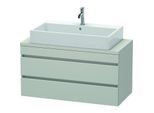 Duravit DuraStyle Waschtisch-Unterschrank DS530900707 100 x 47,8 cm, betongrau matt, für Konsole, 2 Schubkästen