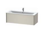 Duravit XViu Waschtisch-Unterschrank XV40280B191 121 x 40 x 48 cm, taupe matt, 1 Auszug, wandhängend, champagner matt