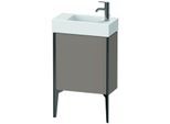 Duravit XViu Waschtisch-Unterschrank XV4532LB243 48,4 x 49,3 x 23,4 cm, links, basalt matt, 1 Tür, schwarz matt