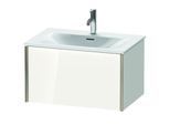 Duravit XViu Waschtisch-Unterschrank XV40330B185 71 x 39,7 x 48 cm, weiß hochglanz, 1 Auszug, champagner matt