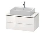 Duravit L-Cube Waschtisch-Unterschrank LC580708585 82 x 47,7 cm, weiß hochglanz, für Konsole, 2 Schubkästen