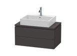 Duravit L-Cube Waschtisch-Unterschrank LC580708080 82 x 47,7 cm, graphit supermatt, für Konsole, 2 Schubkästen