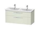 Duravit D-Code Doppel-Waschtischunterschrank DC4674010HH0000 ,Griff Chrom, Blassgrün Matt, Wandhängend, Schubkästen 2, 1184x555x460 mm